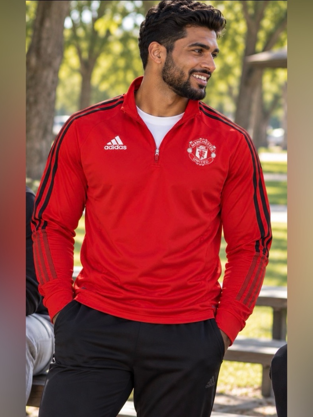 🔴 Manchester United Adidas Quarter-Zip